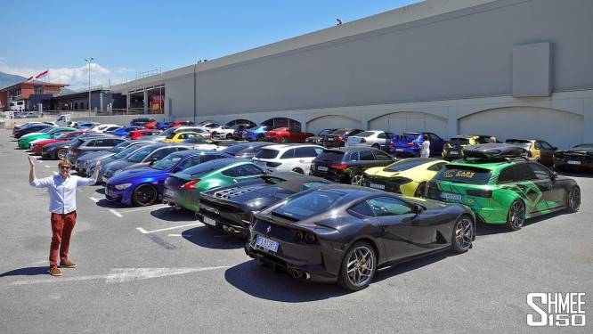 Politie Monaco houdt tientallen Ferrari's, Porsches en Lamborghini's achter slot en grendel