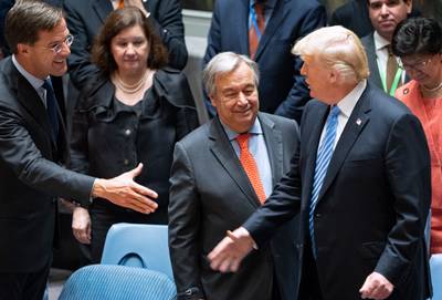 Trump houdt zich tot verbazing van velen aan het script in Veiligheidsraad