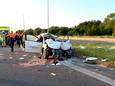 Het ongeval gebeurde langs de snelweg in Jabbeke.