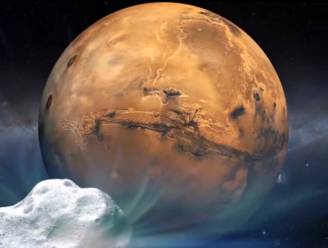 Ongewone gebeurtenis in de ruimte: komeet scheert langs Mars
