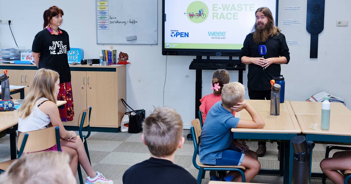 Basisschool De Vonder in Someren Eind wint E-Waste prijs 2024.