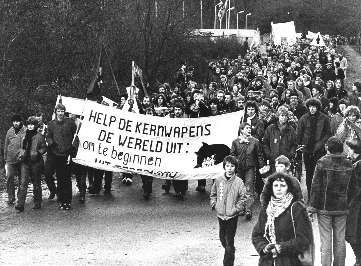 Anti-kernwapens demonstratie in Soesterberg. Beeld Hollandse Hoogte /  ANP