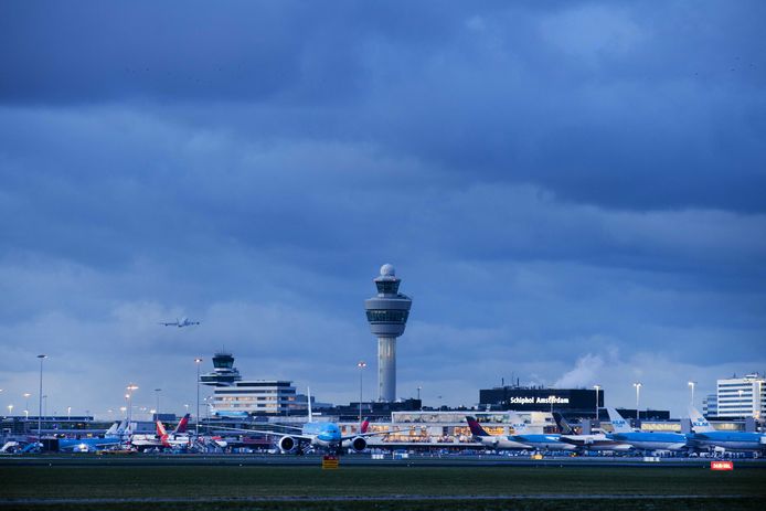 De luchthaven van Schiphol.