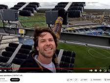 YouTuber klimt ongezekerd in hoge stadionmast van PEC Zwolle, club ontstemd: 'Dit is levensgevaarlijk'