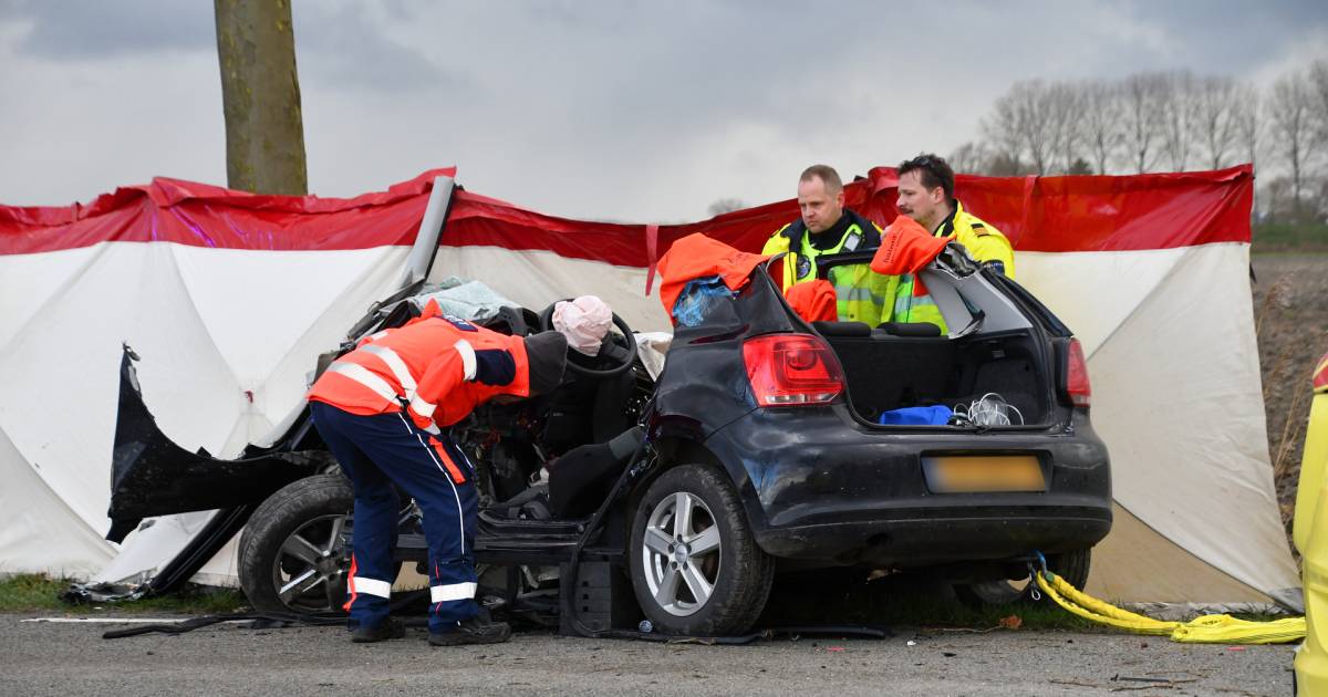 Automobilist zit uur vast in wrak na ernstig ongeluk bij Hengstdijk