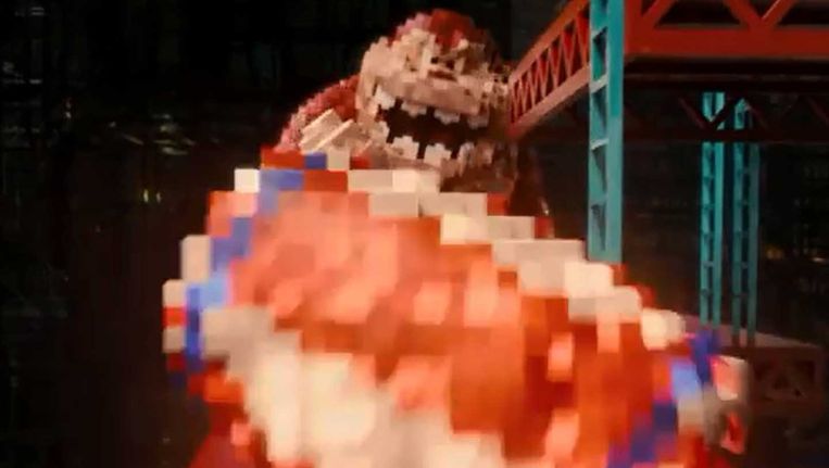 Donkey Kong in Pixels. Beeld YouTube / Columbia Pictures