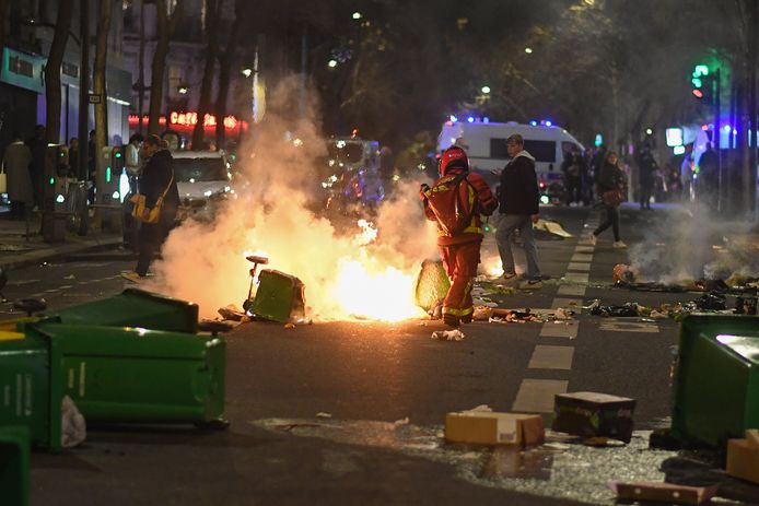 Zaterdag waren er in Parijs volgens de politie zowat 4.000 demonstranten.
