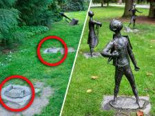 Koperdieven zagen standbeeldjes af in stadspark: ‘Groot verlies voor Apeldoorn’
