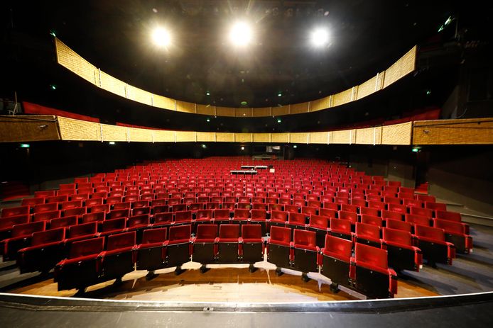 Met coronacheck kunnen er 600 mensen in de theaterzaal van de Stadsschouwburg.