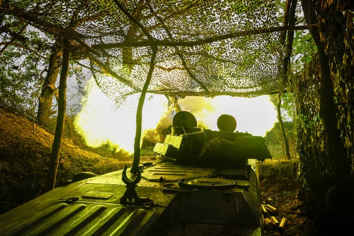 Combats dans la région de Koupiansk, le 21 avril 2024.