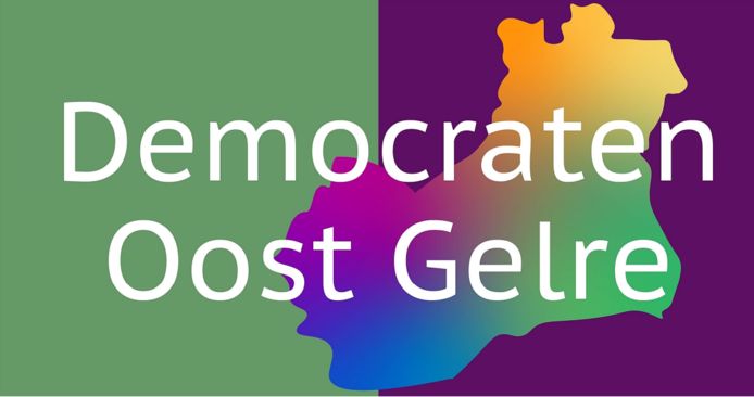 Het logo van de nieuwe partij Democraten Oost Gelre