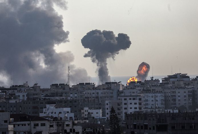 Archiefbeeld van eerdere luchtaanval van Israël op Gaza