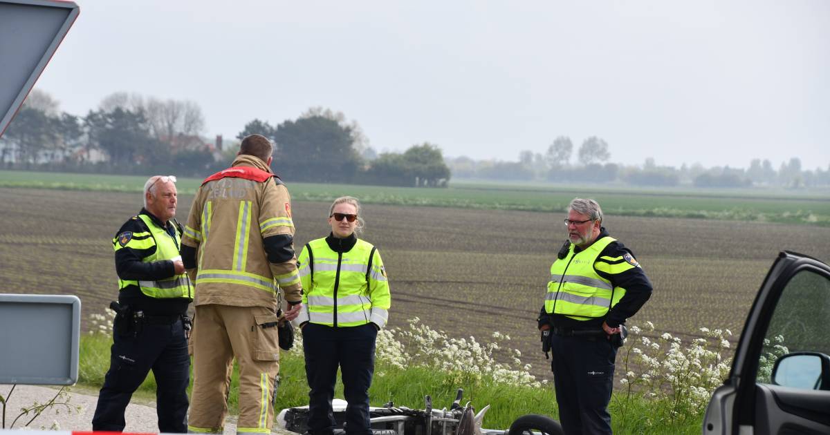Scooterrijder zwaargewond bij ongeluk bij Cadzand.