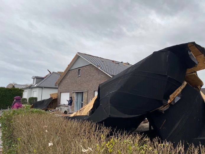 De ravage is groot in Deinze.