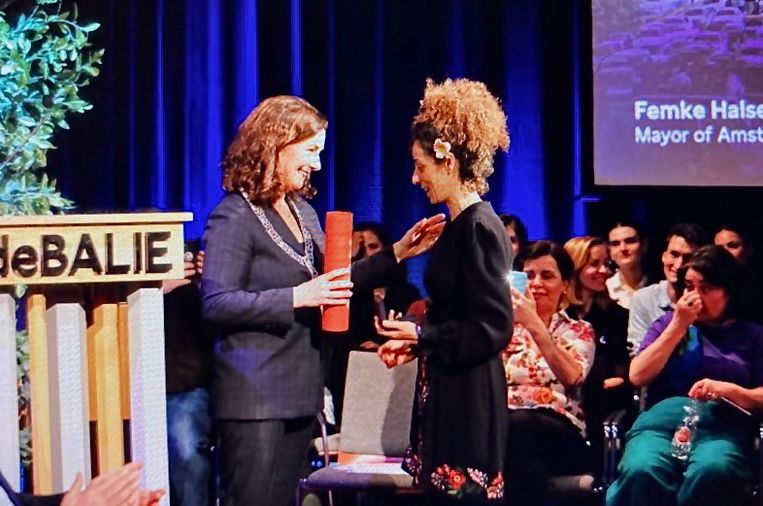 De Balie Femke Halsema en Masih Alinejad
 Beeld De Balie