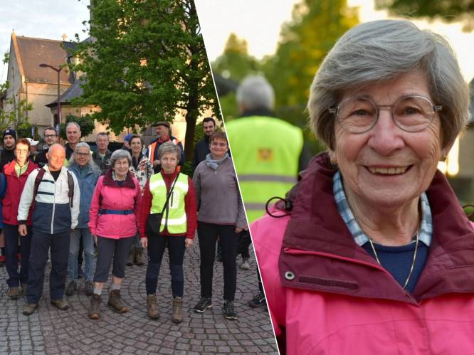 “Het is wat vervelend voor de anderen, maar ze kunnen me niet bijhouden”: Jeaninne (83) laat iedereen achter zich tijdens bedevaart van meer dan 40 kilometer naar Scherpenheuvel-Zichem