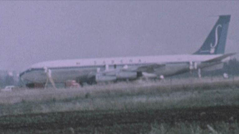 De kaping van een Sabena-toestel in Tel Aviv in 1972. Beeld VRT