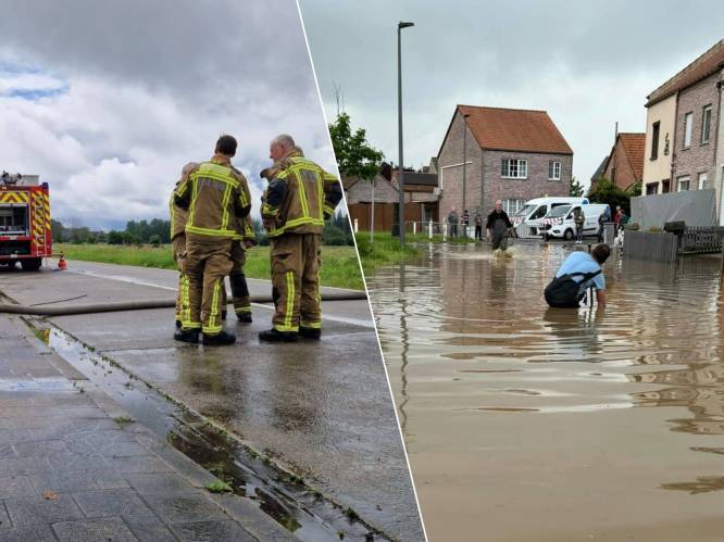 Brandweer rukt massaal uit in Vlaanderen: regenweer zet straten blank