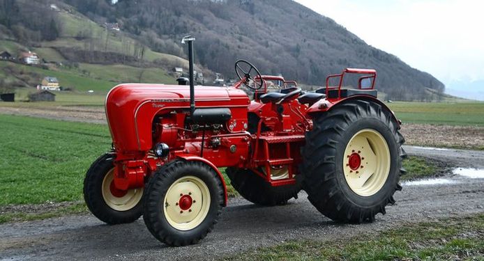 Rose kleur kolonie beroerte Vijftig jaar oude tractor brengt meer dan 200.000 euro op | Auto | AD.nl