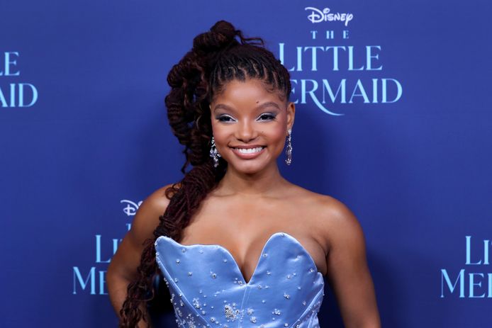 Halle Bailey at the Australian premiere of The Little Mermaid in Sydney.