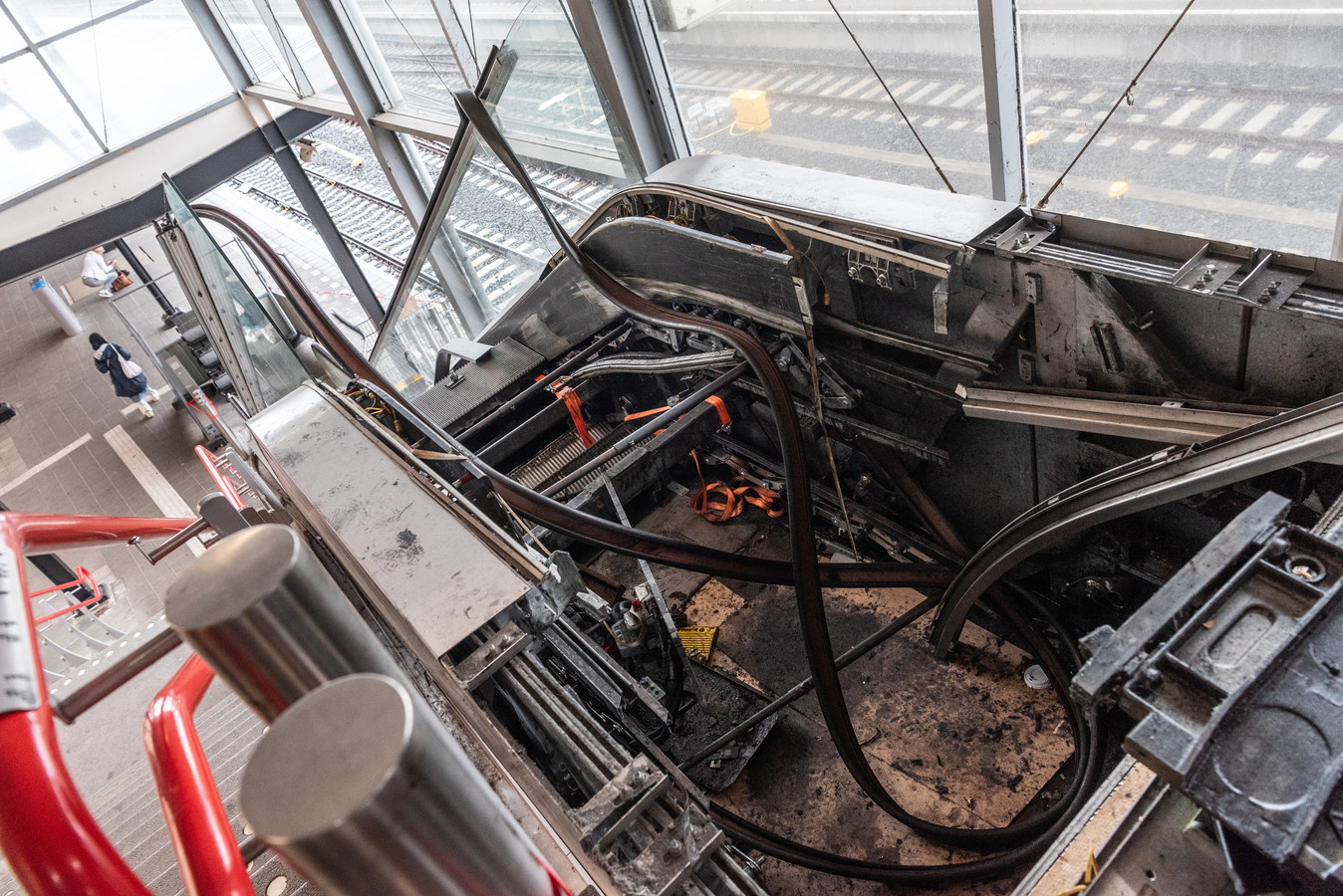 Het waren drie leuke dagen... Maar nu is de roltrap op station ...