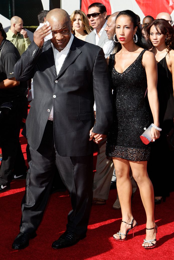 Tyson op de rode loper met zijn huidige vrouw Lakiha Spicer.