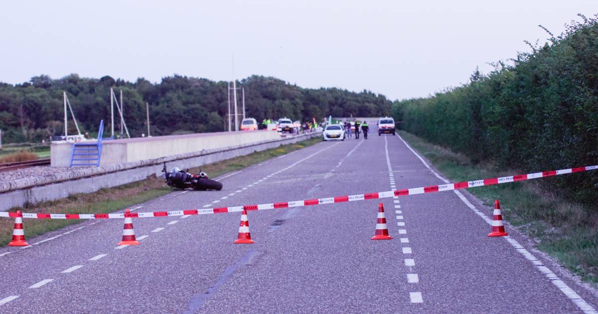 Motorrijder verongelukt op Brouwersdam.