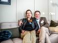 Noor Evers met haar vader Jan in haar nieuwe appartement in Wijsamen in Wijchen.