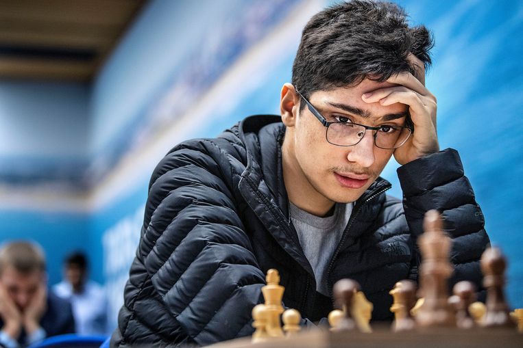 Het Iraans talent Alireza Firouzja Beeld Guus Dubbelman / de Volkskrant