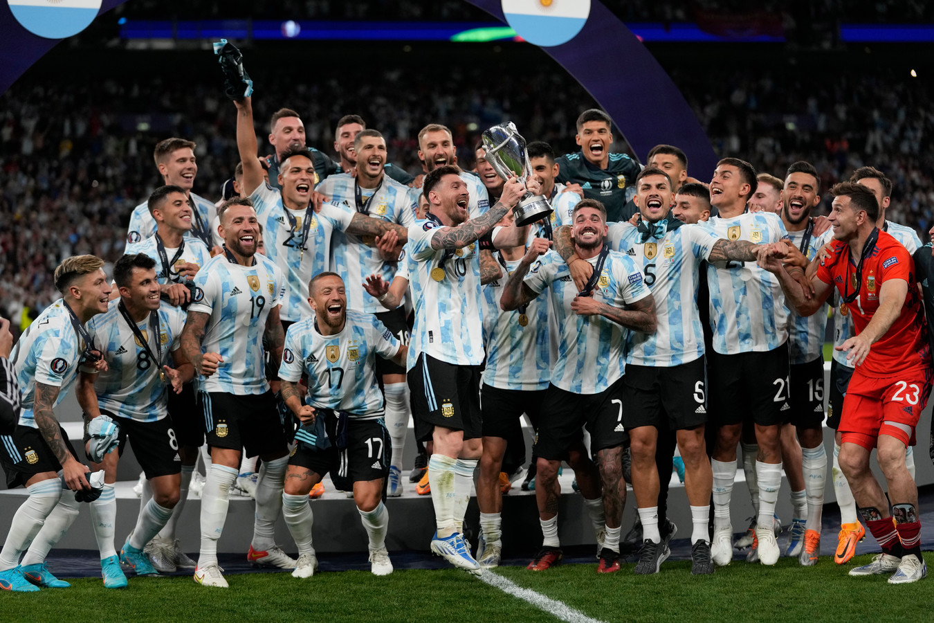 Argentinië won gisterenavond op Wembley de Finalissima tegen Italië