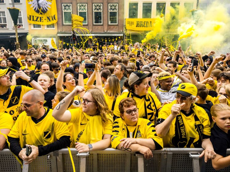 Breda viert feest na promotie NAC naar eredivisie