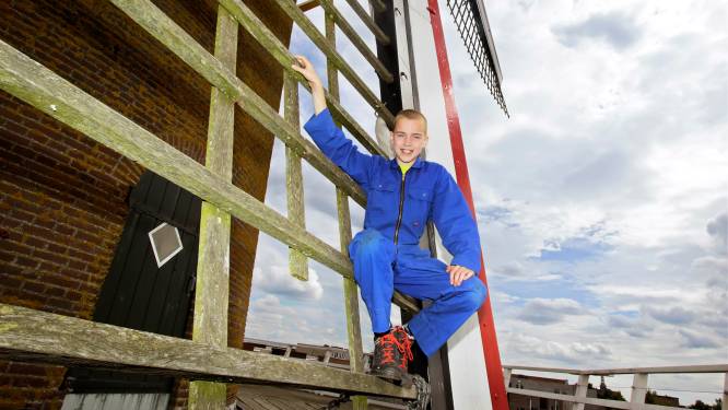 Bram (11) wordt opgeleid tot molenaar: ‘Ik weet nu al meer van de molen dan mijn vader’