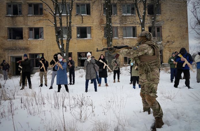 In Zaporozje bereiden ze zich voor op oorlog.