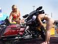 Un Bikini Bike Wash à Sturgis, dans le Dakota, le 9 août dernier.