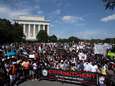 Duizenden betogers klagen racisme aan tijdens Commitment March in Washington, DC