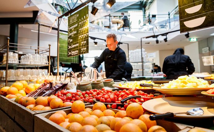 Het La Place-restaurant aan het Rokin in Amsterdam.