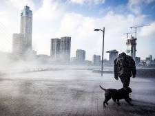 Storm Eunice blaast tegen Rotterdamse flats: ‘Voelt als deining op een schip, maar we zijn niet zeeziek’