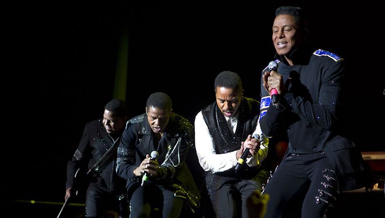 The Jacksons traden vorig jaar op in de Heineken Music Hall in het kader van de Unity Tour 2013. Beeld anp