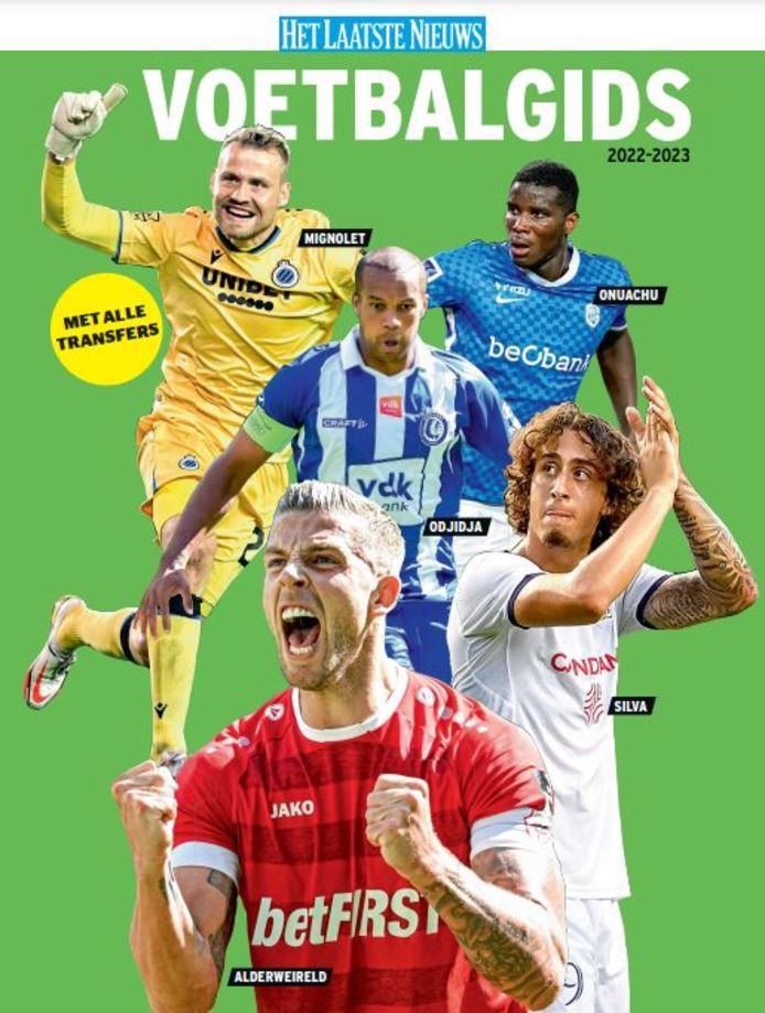 Volgende zaterdag GRATIS bij Het Laatste Nieuws de meest complete Voetbalgids 20222023