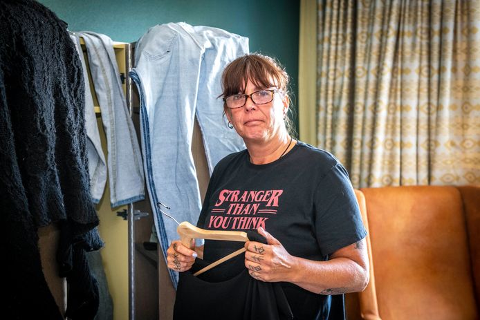 Christel Brunger verblijft tijdelijk in een hotel nadat haar huis voor een groot deel verwoest is door de windhoos gisteren.