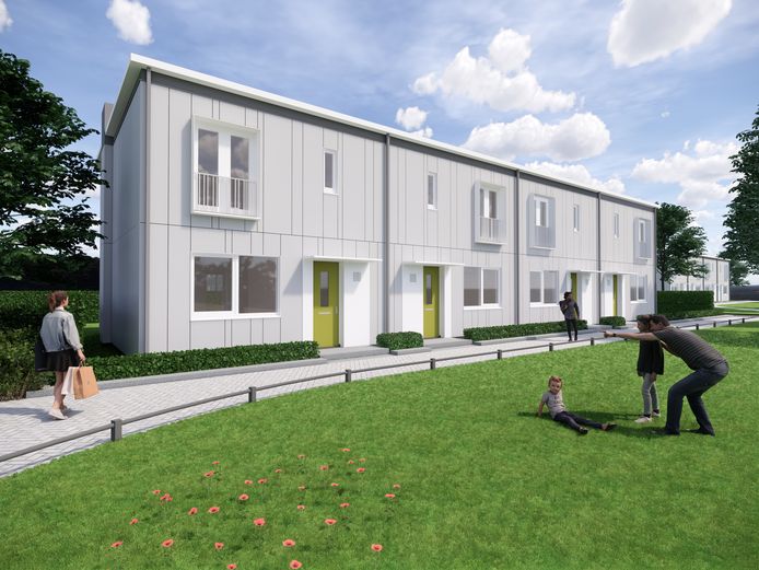 Artists impressions van de nieuwbouw van de buurt Jerusalem in Nijmegen