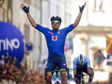 Colbrelli champion d’Europe, immense déception pour Evenepoel battu au sprint
