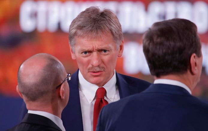 Dmitri Peskov, de woordvoerder van de Russische president Poetin.