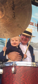 Opa Paul en kleinzoon Jan.