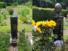 Bronzen hoofdje van overleden Dante (5) van begraafplaats geroofd: ‘Doet vreselijk veel pijn’