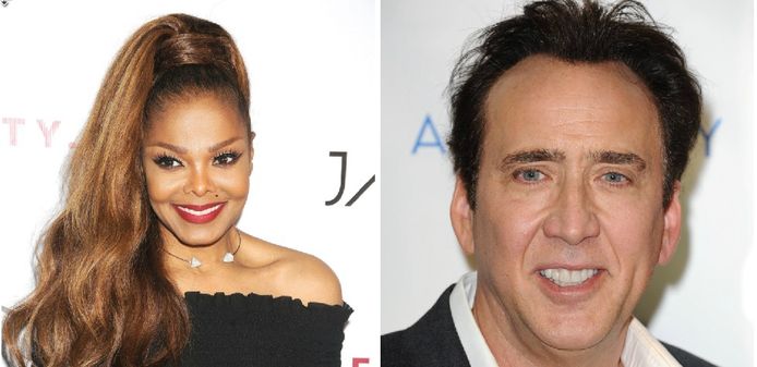 Janet Jackson en Nicolas Cage: vertigo.