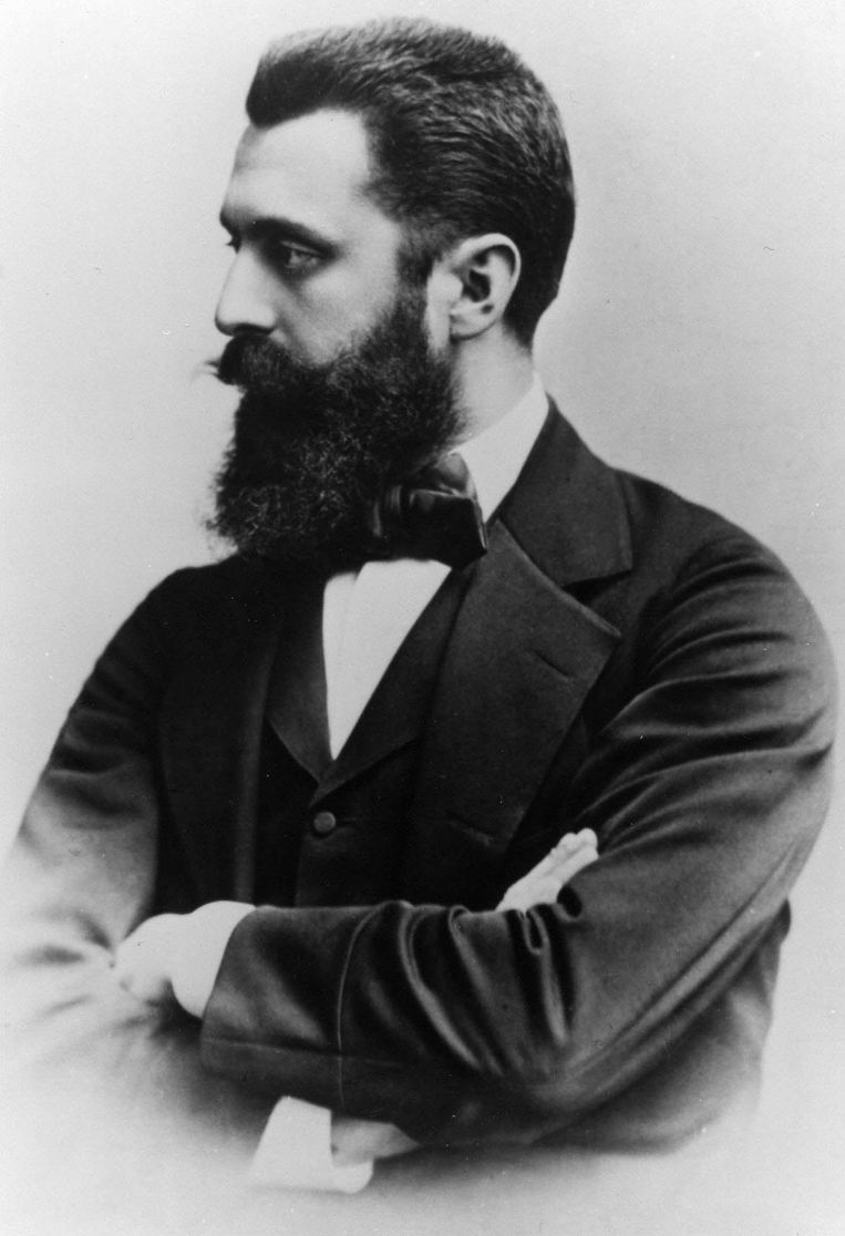  Theodor Herzl, stichter van het zionisme en Israël. Beeld AP