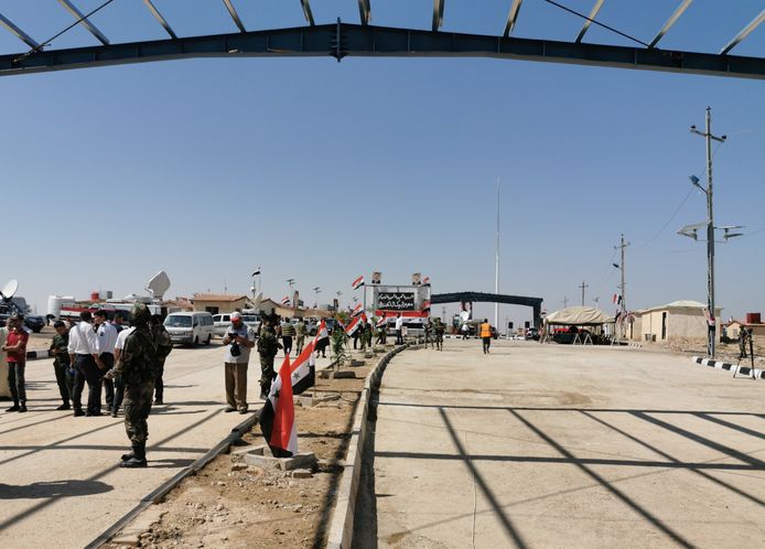 De grensovergang al-Qaim.