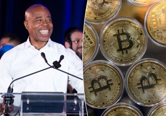 Eric Adams, burgemeester New York, wil betaald worden in bitcoins.