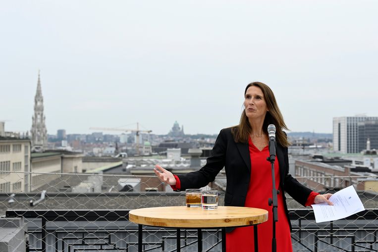 Minister van Buitenlandse Zaken Sophie Wilmès (MR). Beeld Photo News